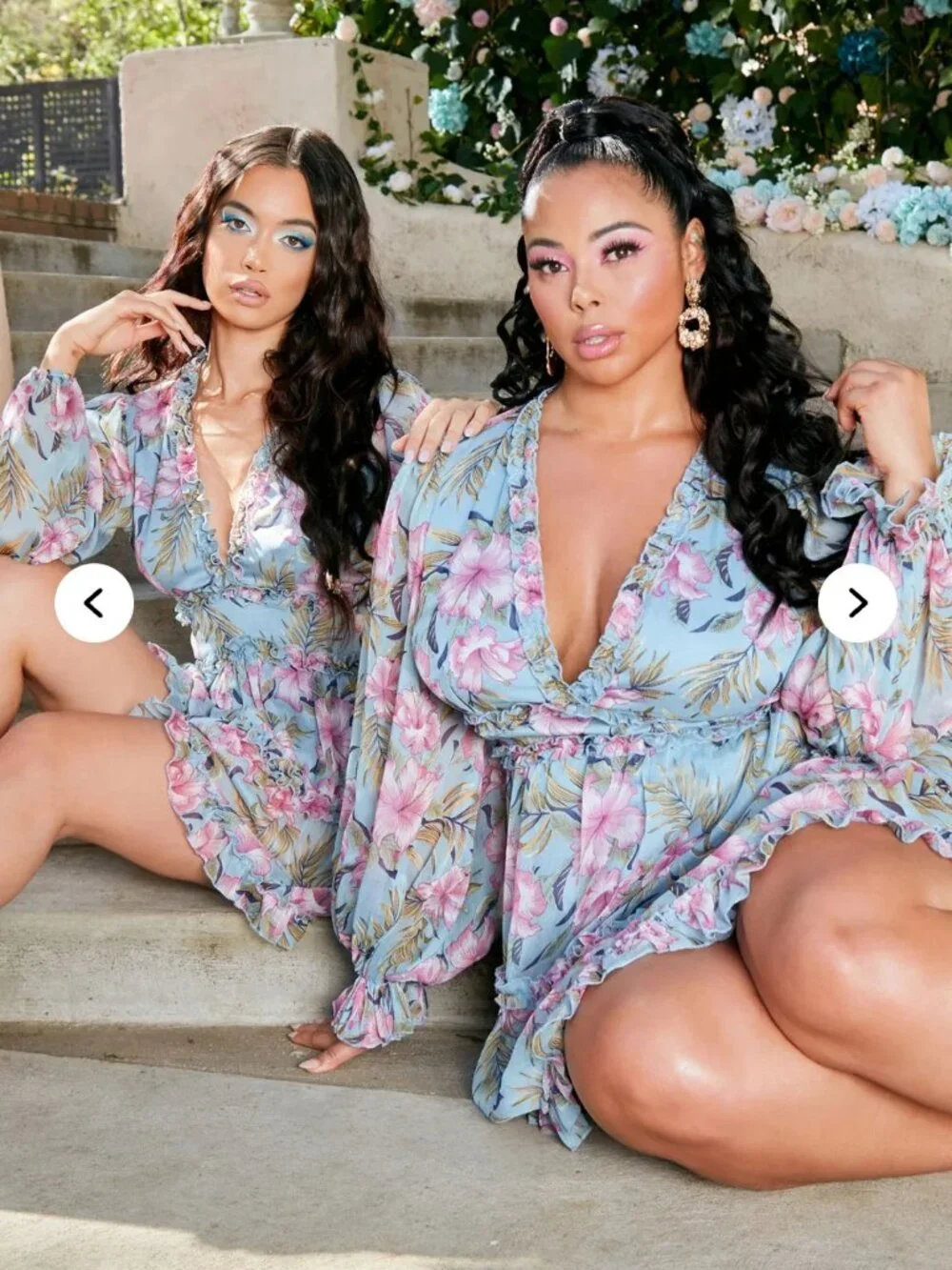 Plus size Ruffles mini dress - Picture 1 of 6